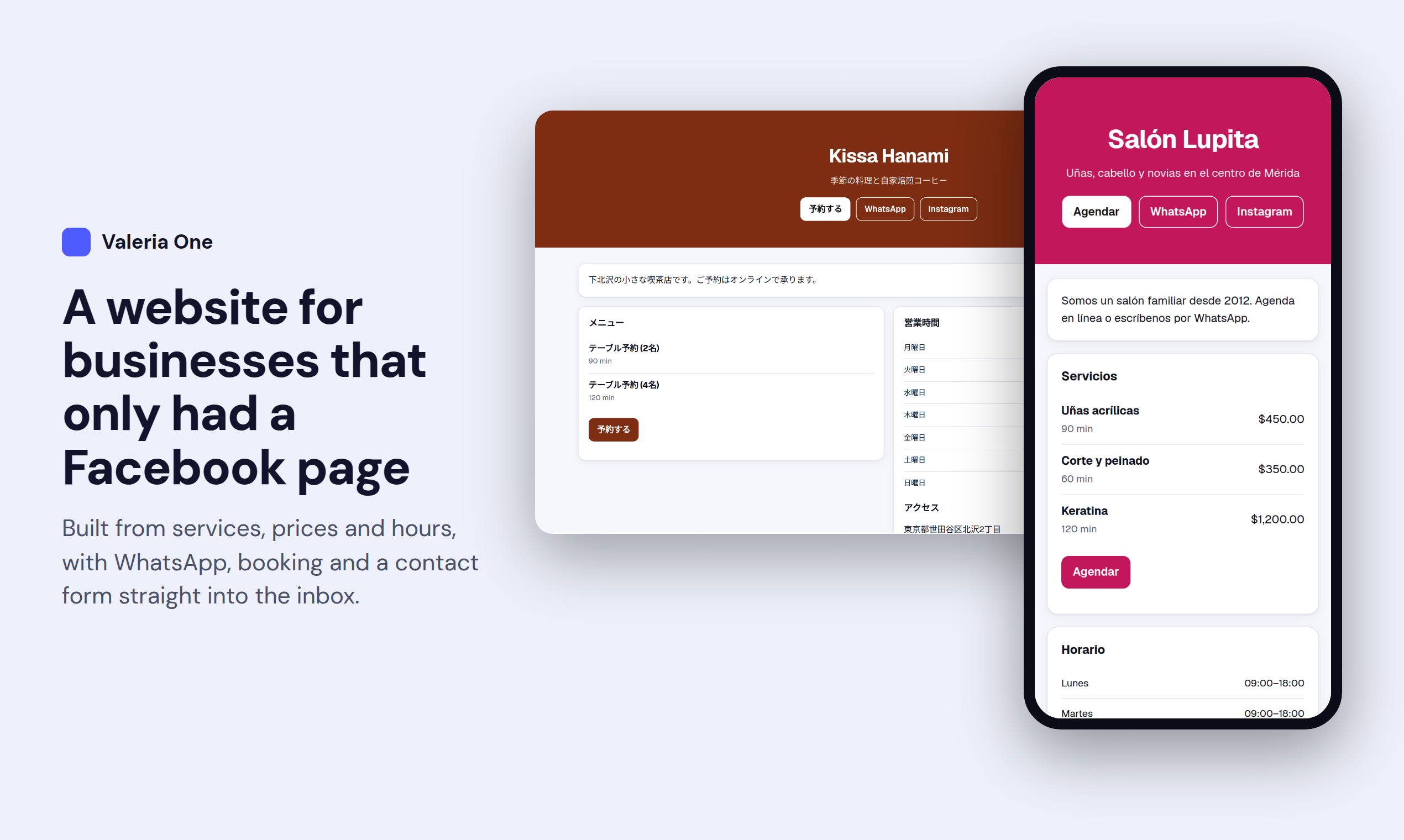A business website